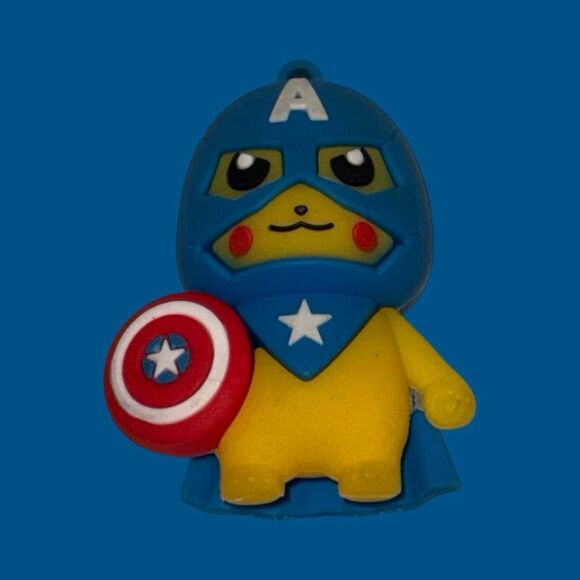 Marvel Pokémon Captain America 3D Figure B23 - Picture 1 of 6